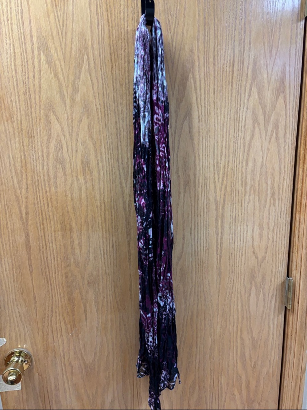 CJ Banks Maroon &Black Lightweight Scarf